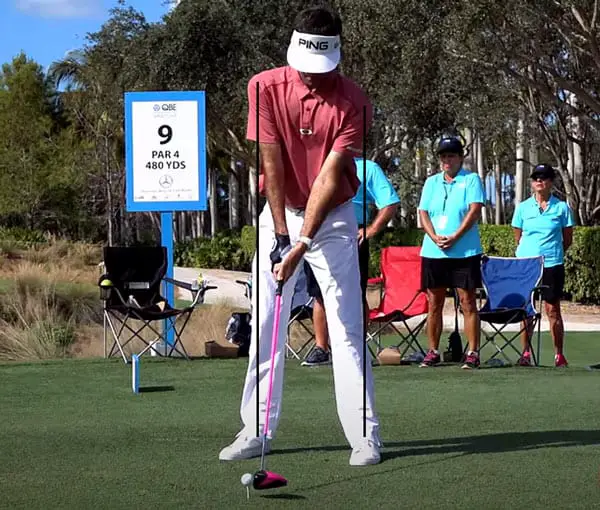 Bubba Watson's driver stance