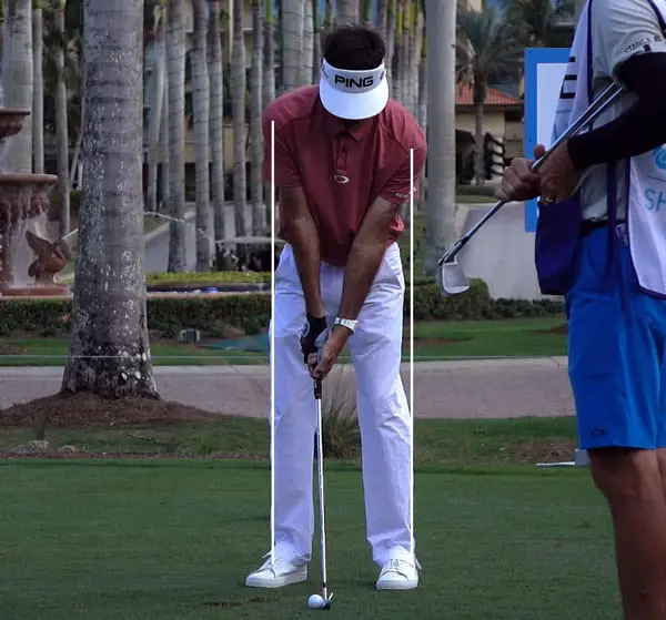 Bubba Watson's iron stance