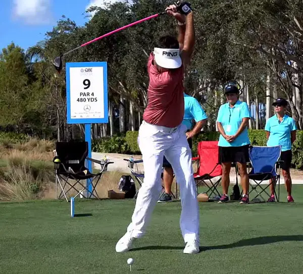 Bubba Watson's top of backswing position