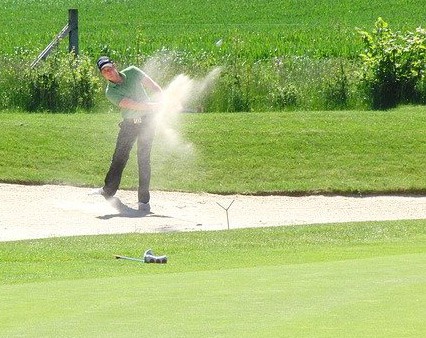What is a bunker shot in golf?