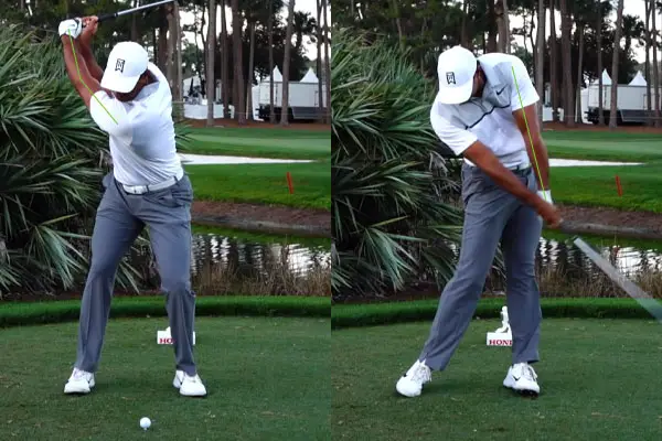 Do you need to keep your left arm straight in golf? - Does Tiger Woods?